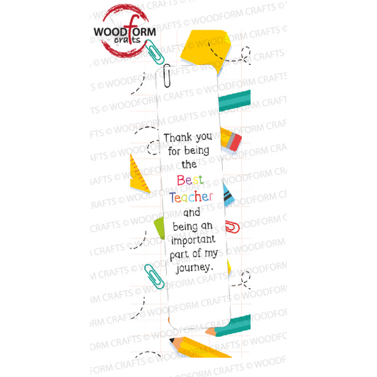 GRAPH PAPER TEACHER BOOKMARK PNG DIGITAL FILE (PACK OF 2)