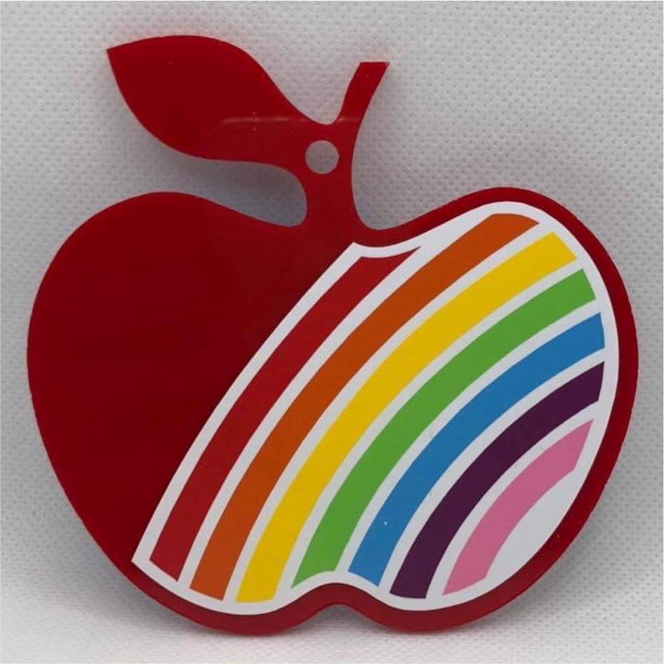 HALF RAINBOW VINYL FOR 8.5CM HANGING APPLE (WC1633)