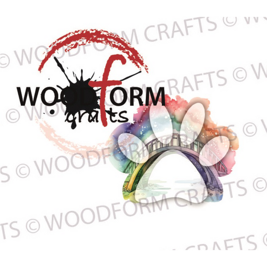 RAINBOW BRIDGE HANGING PAW PNG DIGITAL DOWNLOAD FILE