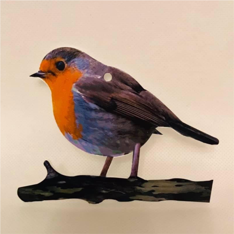 PRINTED VINYL FOR HANGING ROBIN ON BRANCH (WC1681)