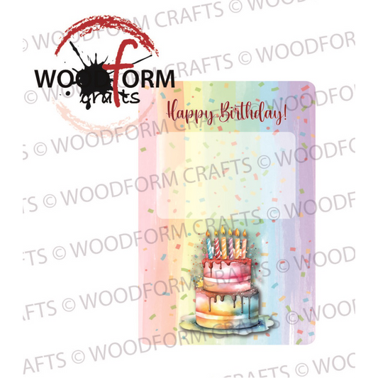 HAPPY BIRTHDAY GIFT CARD HOLDER PNG DIGITAL DOWNLOAD FILE