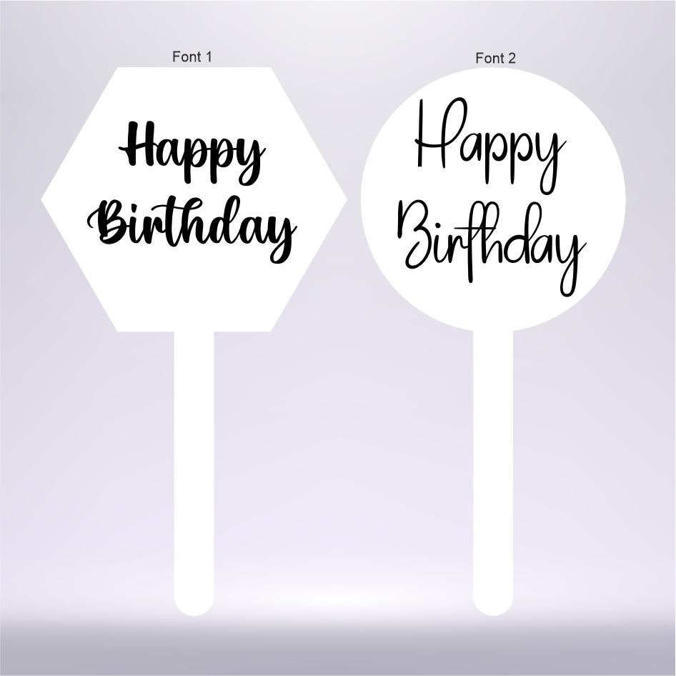 VINYL ‘HAPPY BIRTHDAY’ FOR 5CM CUPCAKE TOPPERS (WC1531)