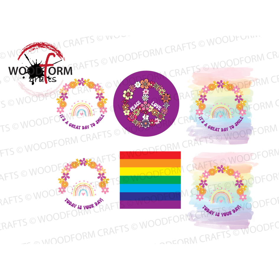 HAPPY FACE KEYRING/TOKEN DESIGN PNG DIGITAL DOWNLOAD FILE (PACK OF 6) WC1913