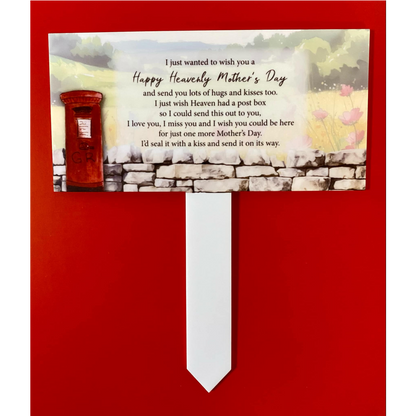 SUBLIMATED HEAVENLY MOTHERS DAY PLAQUE GRAVE MARKER (WC1747)