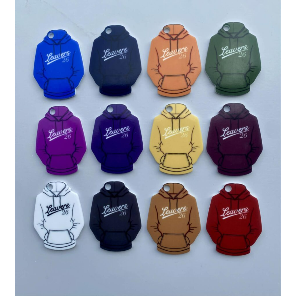 Sublimated 'Leavers 26' Hoodie front keyring (WC2291)
