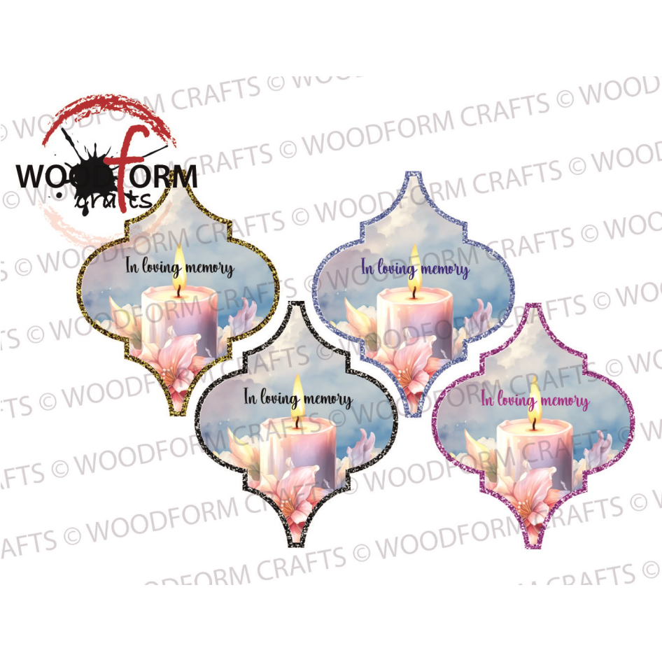 IN LOVING MEMORY DESIGN FOR ARABESQUE BAUBLES PNG DIGITAL DOWNLOAD FILE (PACK OF 4)