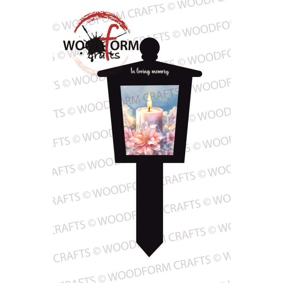 IN LOVING MEMORY LANTERN GRAVEMARKER PNG DIGITAL DOWNLOAD FILE