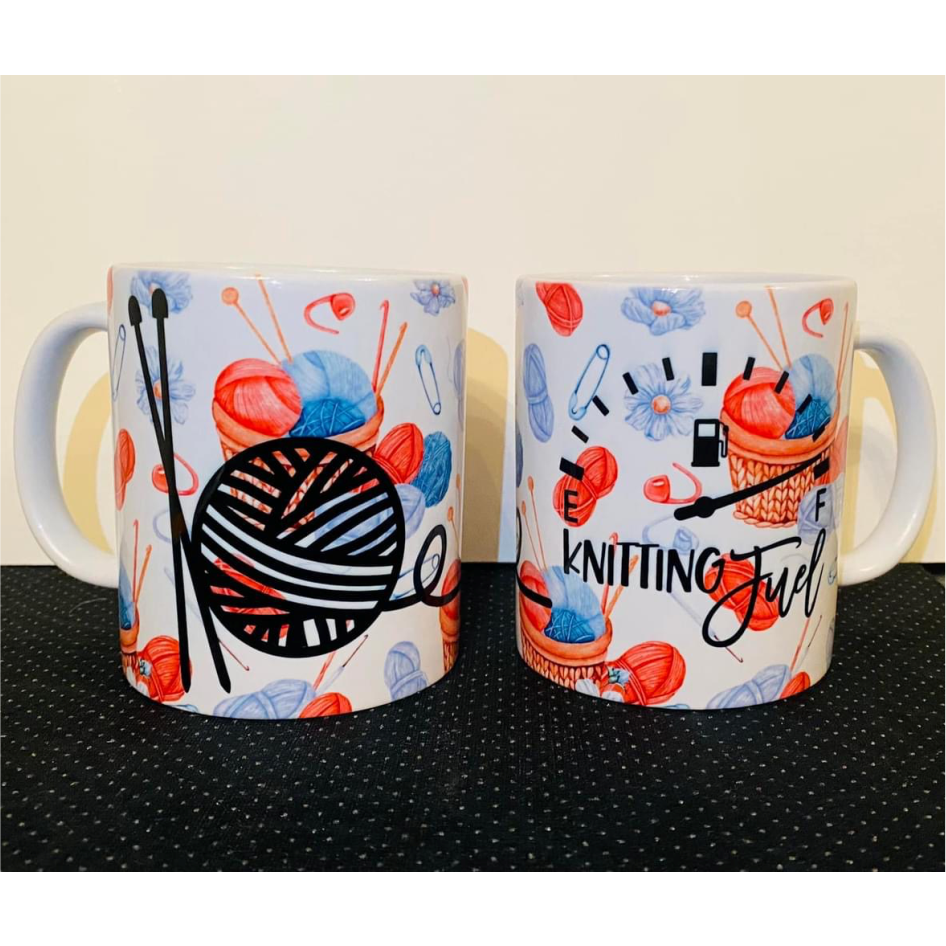 SUBLIMATED KNITTING MUG