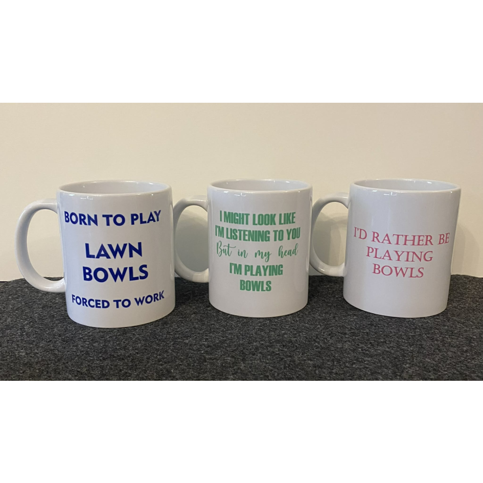 SUBLIMATED LAWN BOWLS MUG