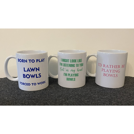 SUBLIMATED LAWN BOWLS MUG