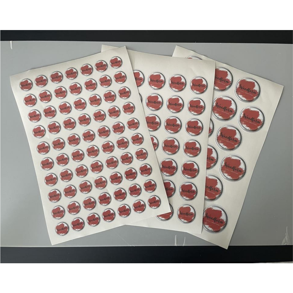 CIRCLE LOGO PRINTED VINYL STICKERS