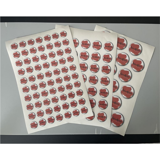 CIRCLE LOGO PRINTED VINYL STICKERS