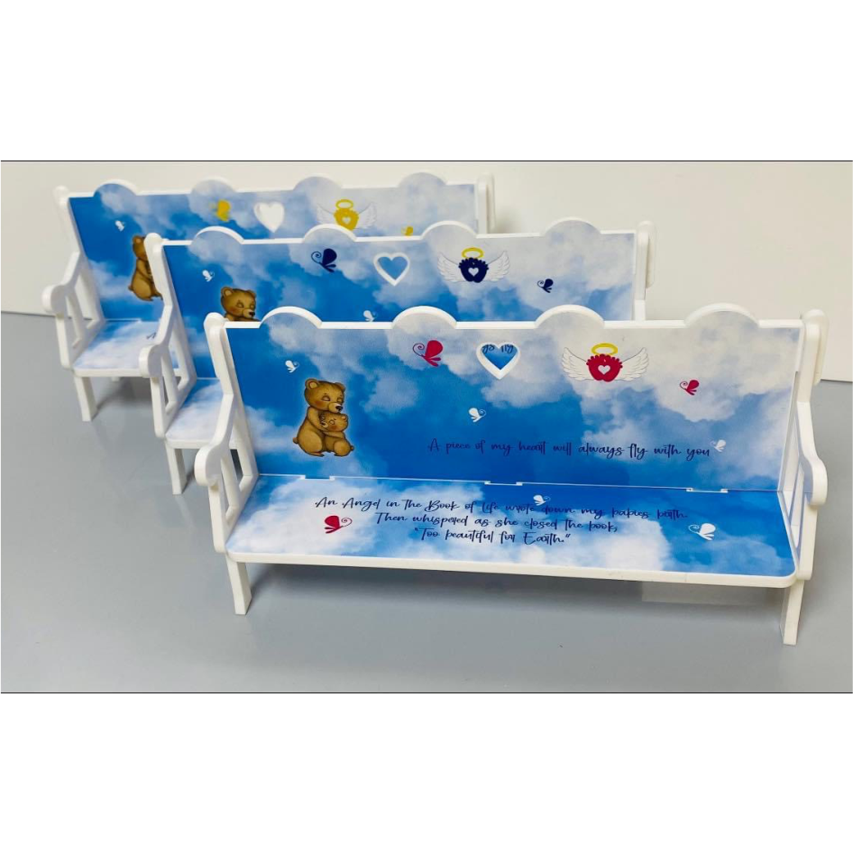 PRINTED BABY MEMORIAL VINYL FOR BENCH (WC1799)