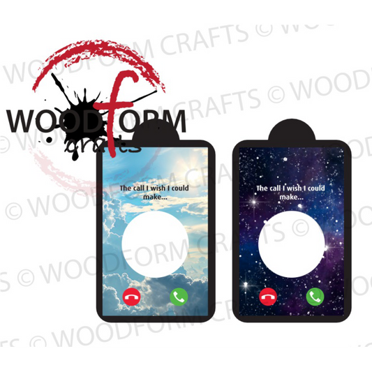 MEMORIAL PHONE DESIGN FOR MOBILE STYLE KEYRING PNG DIGITAL DOWNLOAD FILE (PACK OF 2) (WC2164)