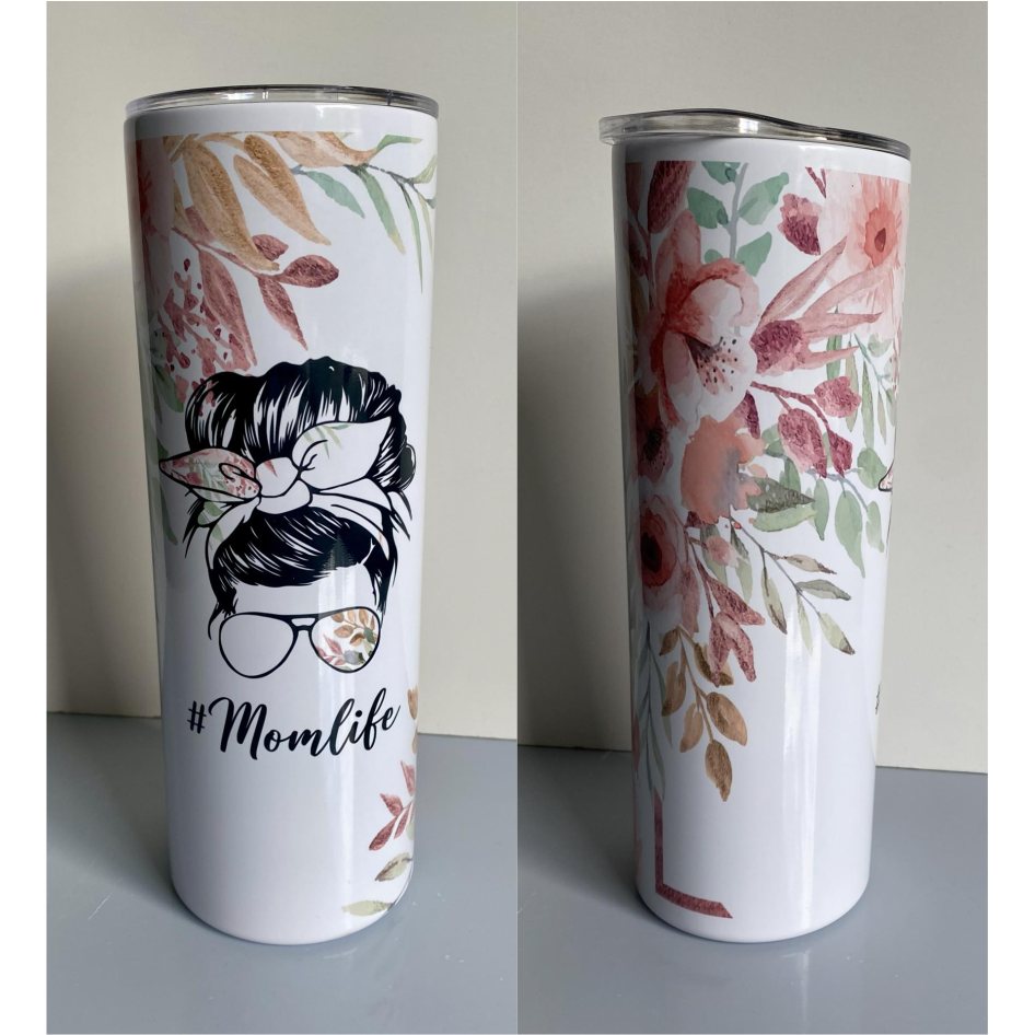 #MOMLIFE SUBLIMATED 20oz SKINNY TUMBLER