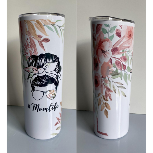 #MOMLIFE SUBLIMATED 20oz SKINNY TUMBLER