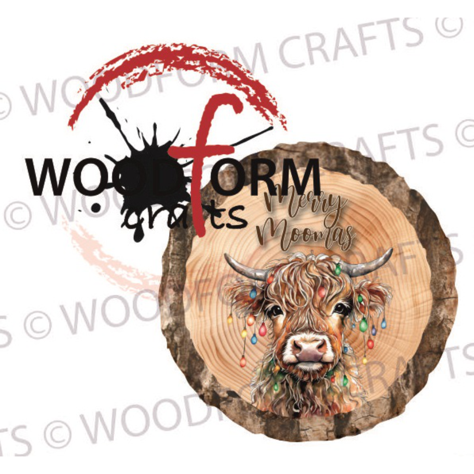 MERRY MOOMAS LOG SLICE DESIGN PNG DIGITAL DOWNLOAD FILE (WC2089)