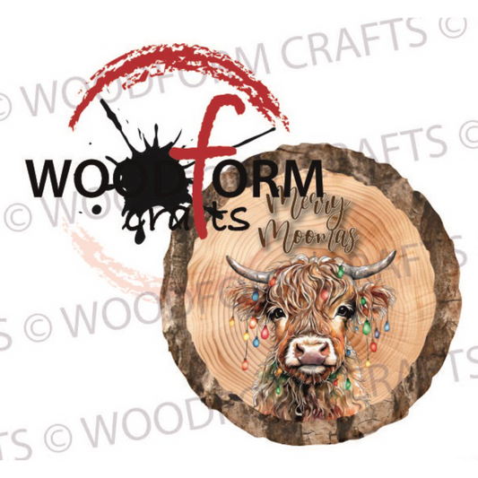 MERRY MOOMAS LOG SLICE DESIGN PNG DIGITAL DOWNLOAD FILE (WC2089)