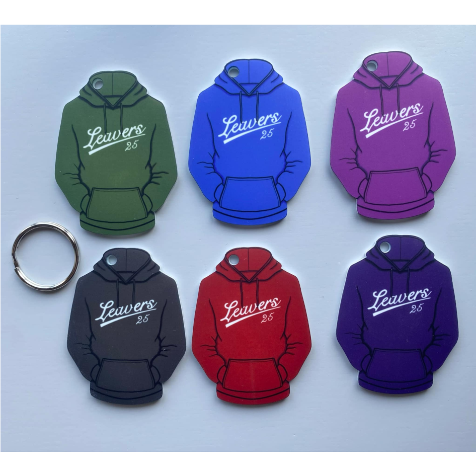 Sublimated Hoodie keyring front (WC2291)