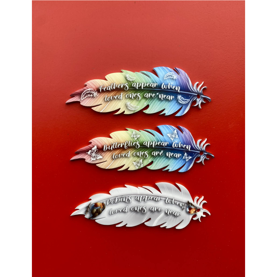 SUBLIMATED MEMORIAL STRAIGHT FEATHER (WC1994)