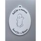 SUBLIMATED MEMORIAL BABY OVAL