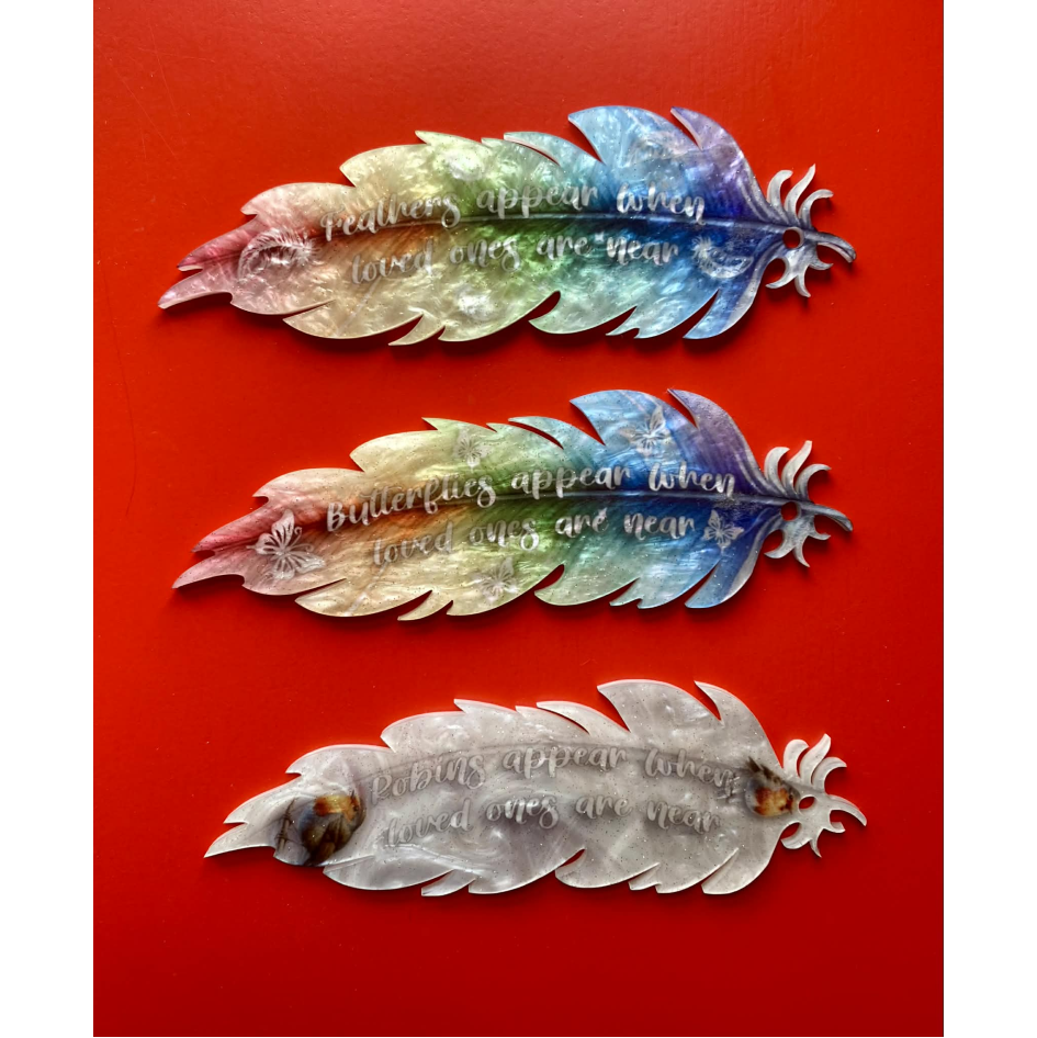 SUBLIMATED MEMORIAL STRAIGHT FEATHER (WC1994)