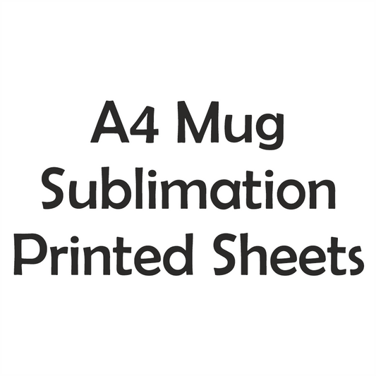 A4 MUG WRAP SUBLIMATION PRINTED SHEETS