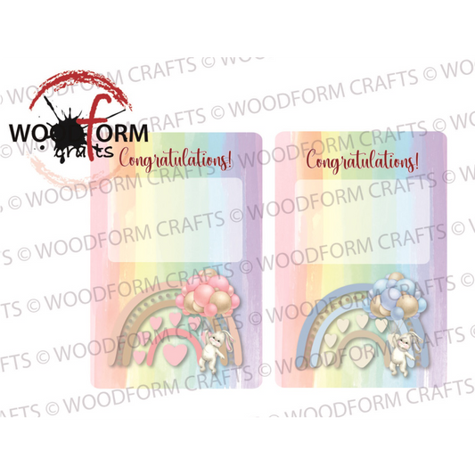 NEW BABY GIFT CARD HOLDER PNG DIGITAL DOWNLOAD FILE (PACK OF 2)