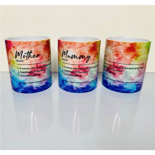 SUBLIMATED MOTHERS DAY NOUN MUG