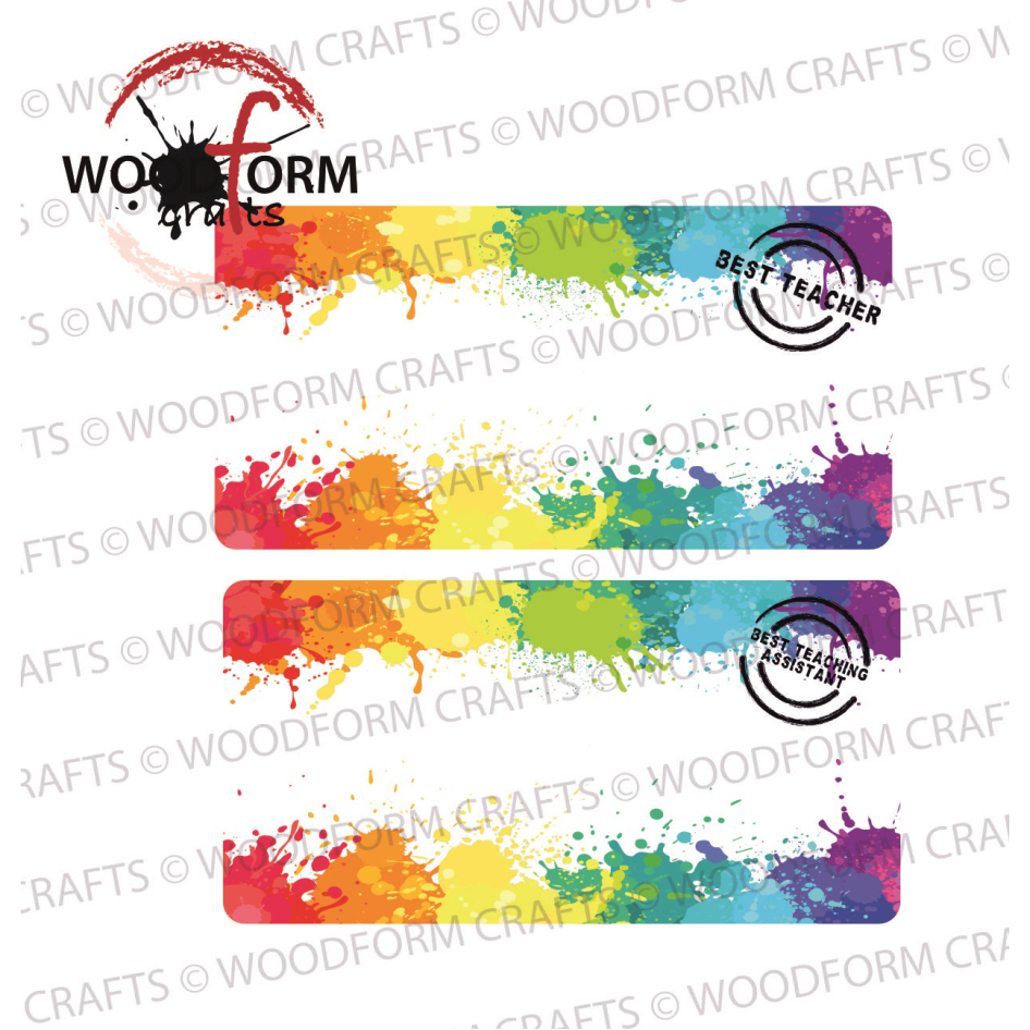 PAINT SPLASH TEACHERS STICKY NOTE DESIGN PNG DIGITAL DOWNLOAD FILE (PACK OF 2)