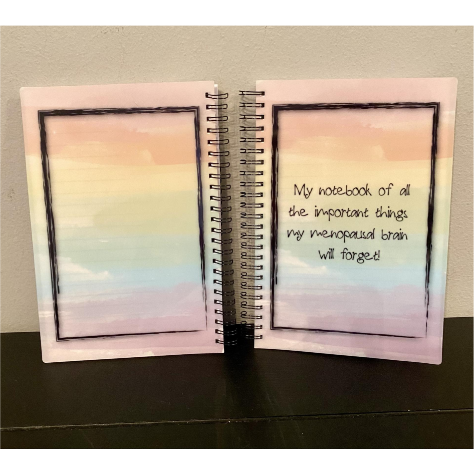 PASTEL RAINBOW SUBLIMATED A5 NOTEBOOK