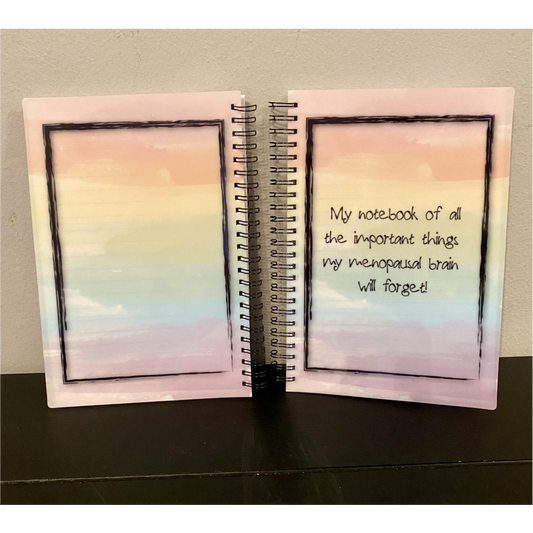 PASTEL RAINBOW SUBLIMATED A5 NOTEBOOK