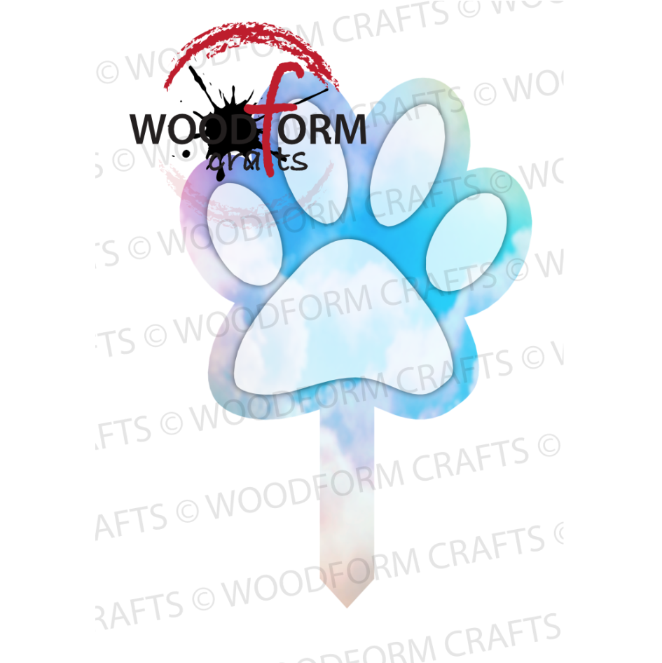 PAW GRAVEMARKER DESIGN PNG DIGITAL DOWNLOAD (WC1901)