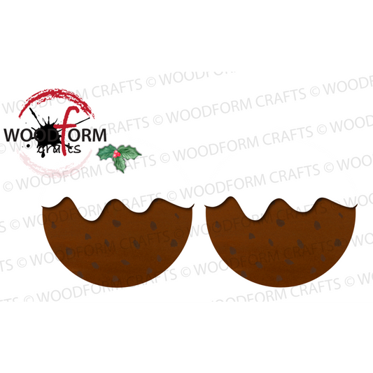 CHRISTMAS PUDDING PNG DIGITAL DOWNLOAD FILE (PACK OF 2) CC0343