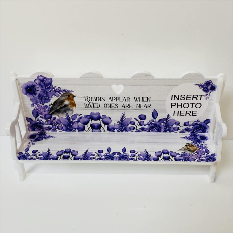 PRINTED VINYL PURPLE ROBIN FOR BENCH (WC1799)