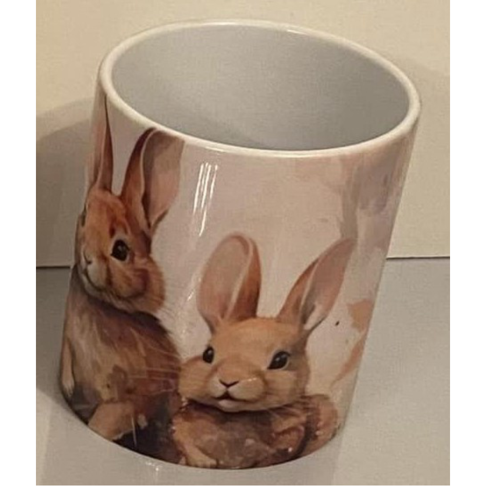 SUBLIMATED RABBIT MUG