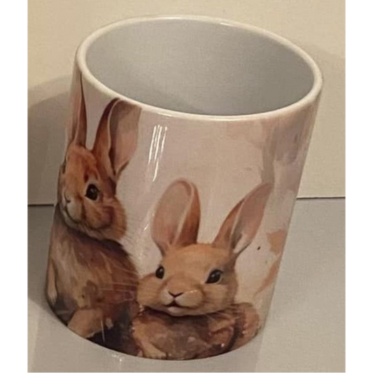 SUBLIMATED RABBIT MUG