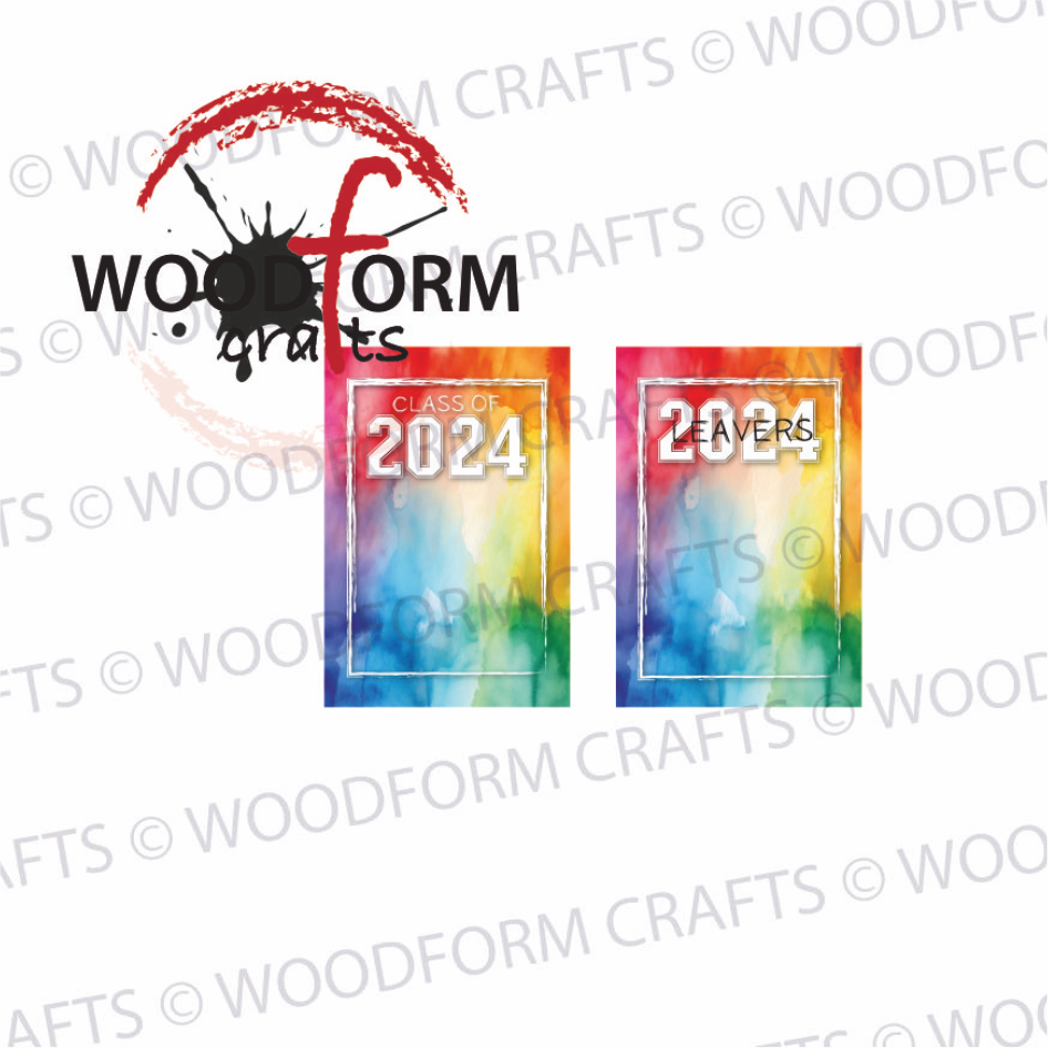 RAINBOW 2024 A5 NOTEBOOK DESIGN PNG DIGITAL FILE (PACK OF 2)