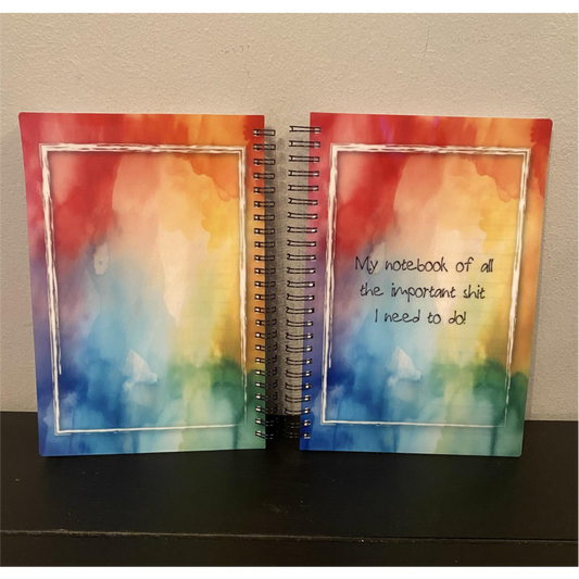 RAINBOW SUBLIMATED A5 NOTEBOOK