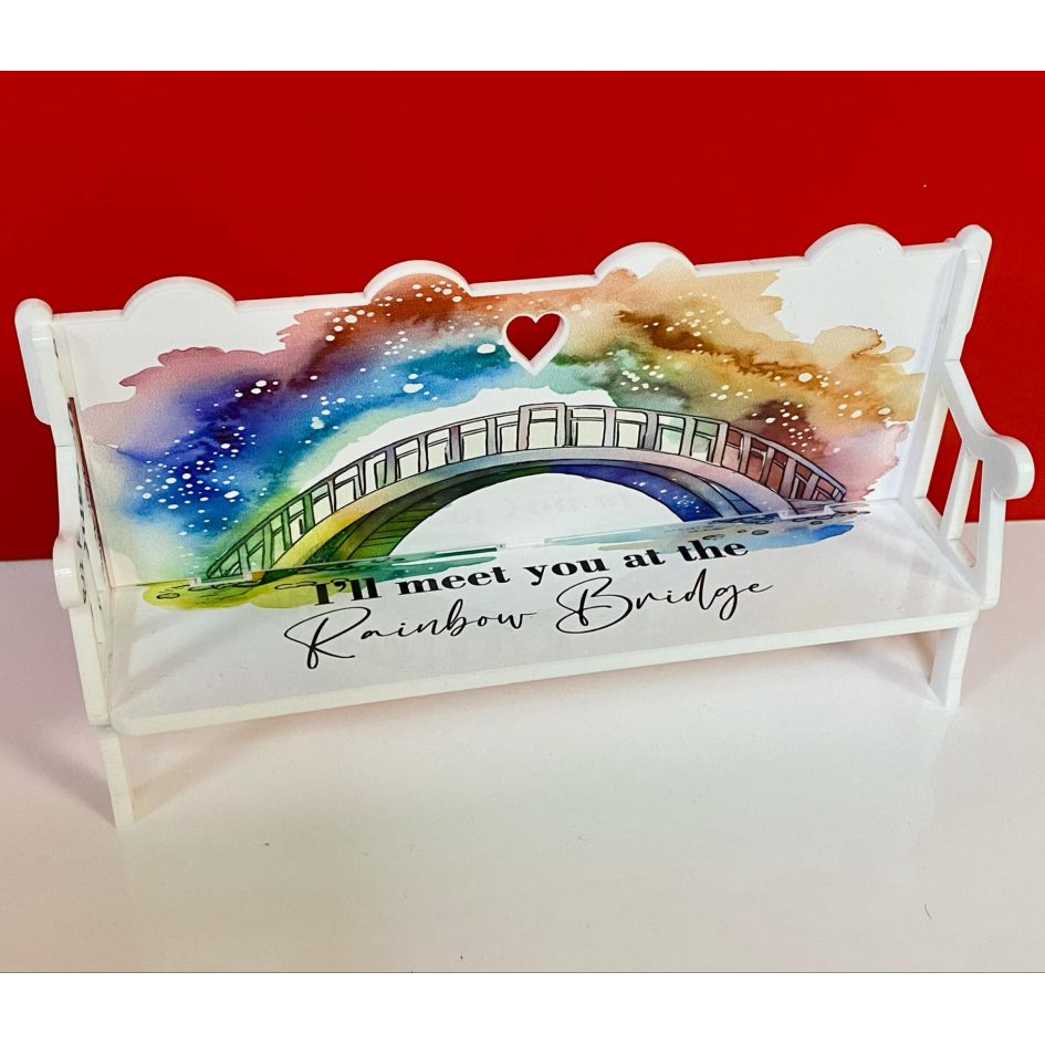 PRINTED RAINBOW BRIDGE VINYL FOR BENCH (WC1799)