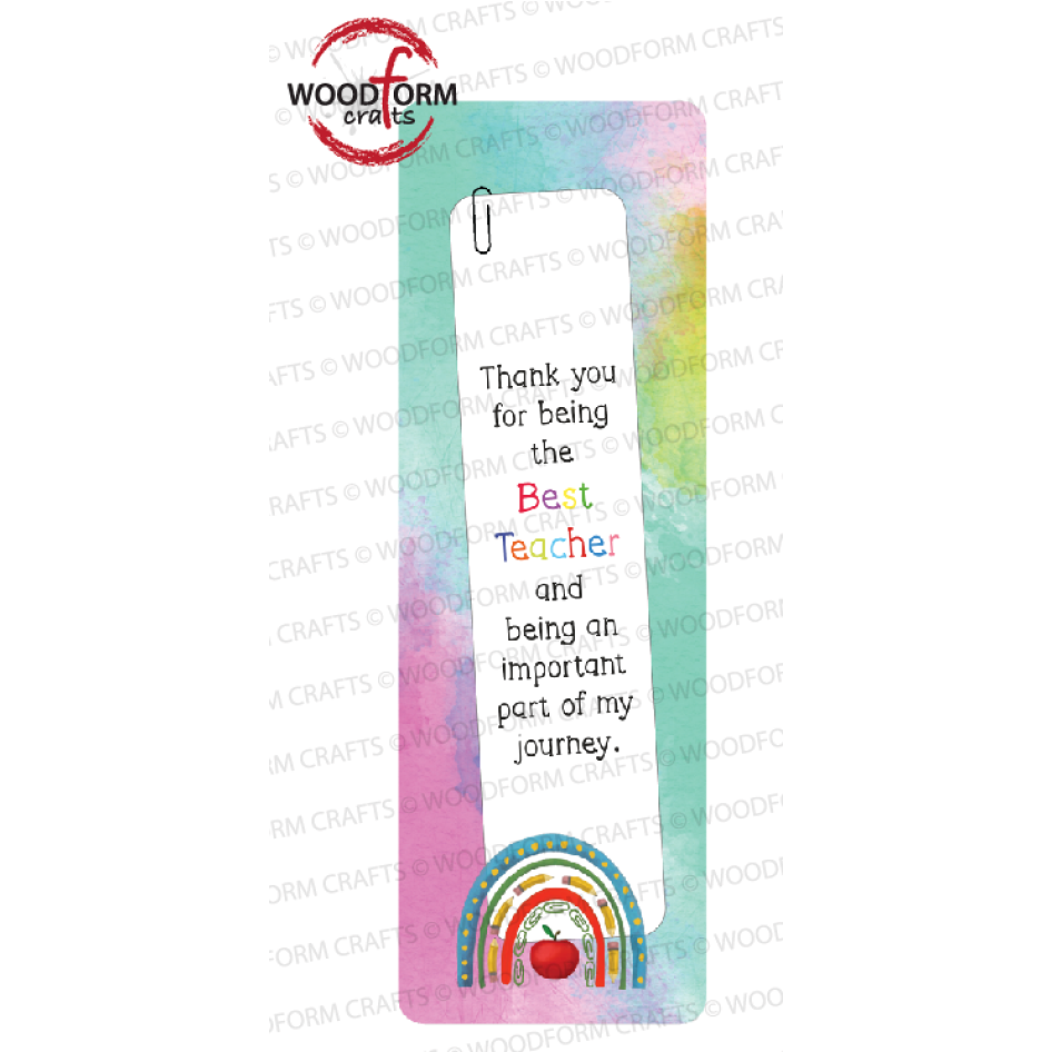 RAINBOW TEACHER BOOKMARK PNG DIGITAL FILE (PACK OF 2) – Woodform Vinyl ...