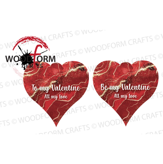 RED & GOLD VALENTINES DESIGN PNG DIGITAL FILE (PACK OF 2) FOR HEART WITH MONEY SLOT (WC1879)