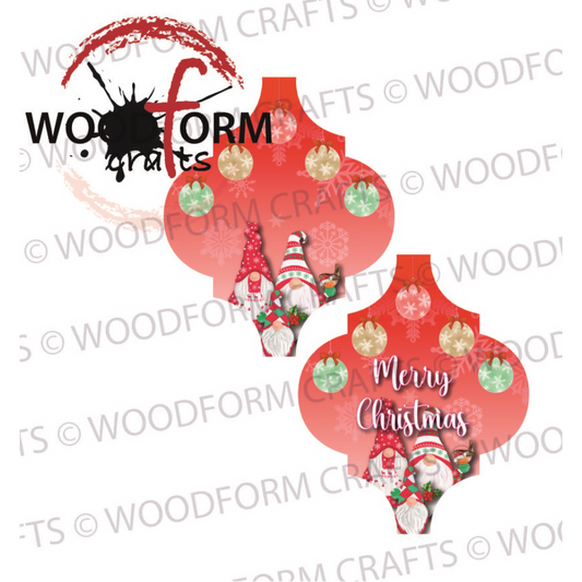 CHRISTMAS GNOME DESIGN FOR ARABESQUE BAUBLES PNG DIGITAL DOWNLOAD FILE (PACK OF 2)