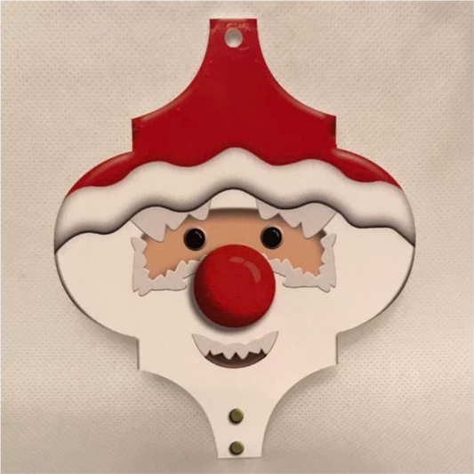 PRINTED VINYL SANTA FACE FOR ARABESQUE BAUBLES (CC0269)