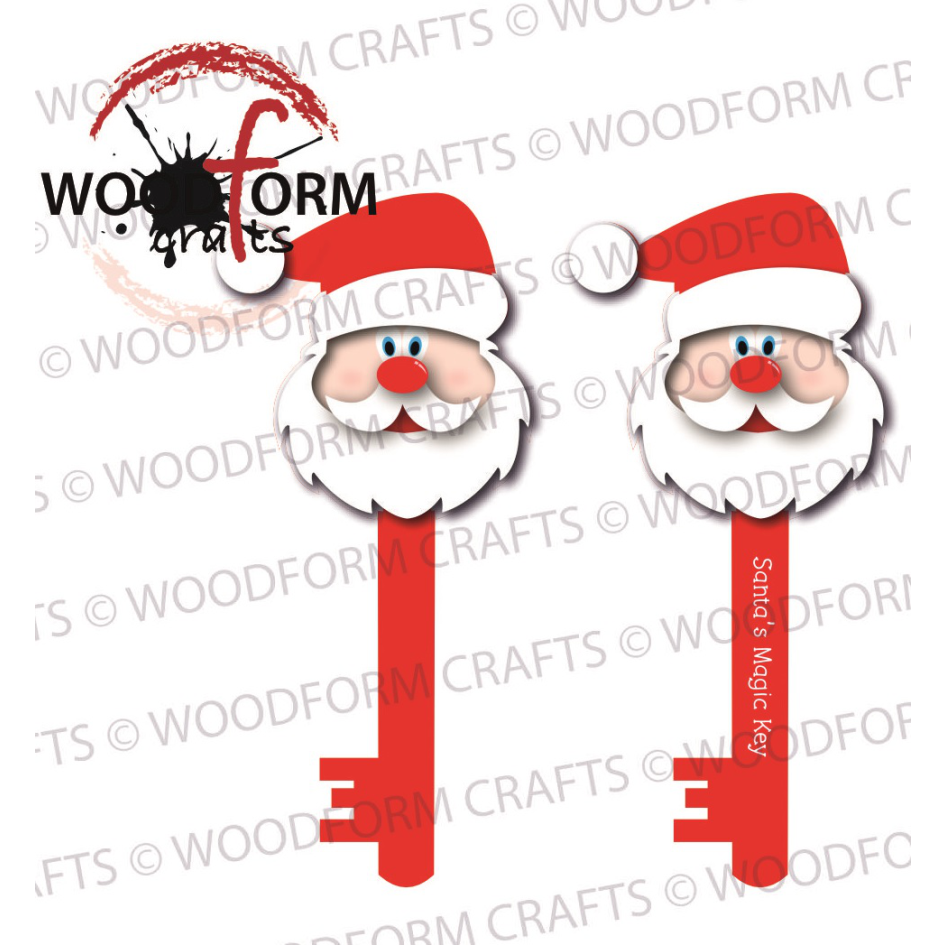 SANTA’S MAGIC KEY DESIGN FOR BLANK SANTA KEY PNG DIGITAL DOWNLOAD FILE (PACK OF 2)