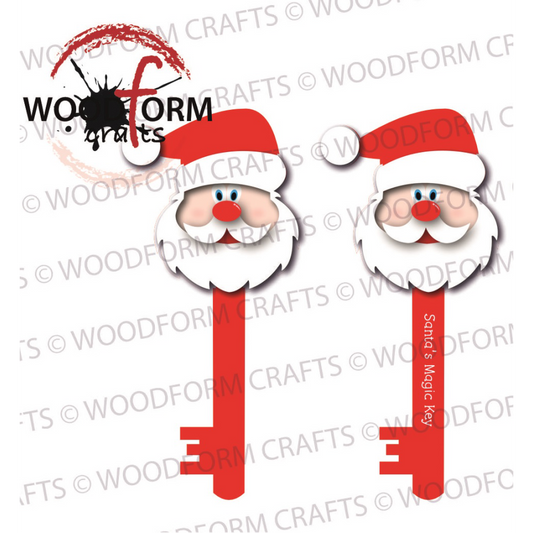 SANTA’S MAGIC KEY DESIGN FOR BLANK SANTA KEY PNG DIGITAL DOWNLOAD FILE (PACK OF 2)