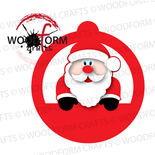 SANTA DESIGN FOR SANTA MONEY BAUBLE PNG DIGITAL FILE (CC0323)