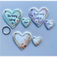 SUBLIMATED 'BELONGS TO' 6CM HEART KEYRING
