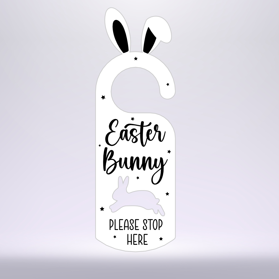 EASTER BUNNY VINYL FOR BUNNY DOOR HANGER (WC1891)