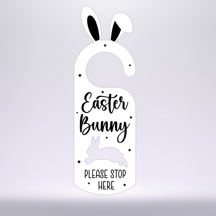 White Bunny Door Hanger main image 1